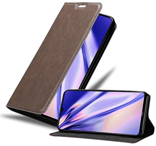 Cadorabo Hülle kompatibel mit Xiaomi RedMi Note 8 aus Premium Kunst Leder Flip Klappbare Stoßfeste Magnetische [Standfunktion] [Kartenfächern] Cover Hülle für Xiaomi RedMi Note 8 Tasche in Braun