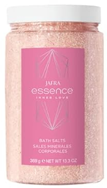 Jafra Essence Inner Love Badesalz - Rosa, Mineralnoten, Kardamom, weiße Blüten, Moschus - Entspannung - 369 Gramm