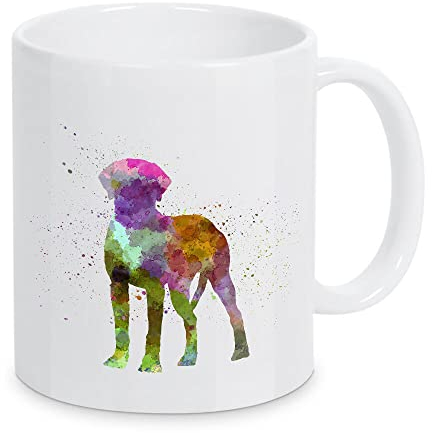 artboxONE Tasse Rhodesian Ridgeback in Watercolor von Paul Rommer - Kaffeetasse Tiere