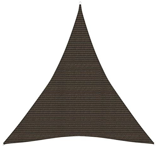 AOLIAO Toldo de Vela, Lonas para Sombras, Toldos Exterior Terraza, Vela Sombra, Toldos Terrazas, Jardim Toldo, Velas De Sombra para Patio, HDPE marrón 160 g/m² 4x5x5 m