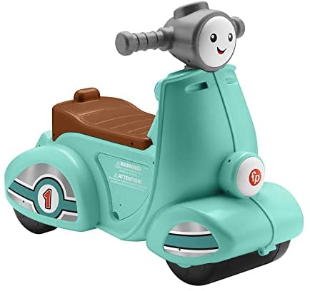 FISHER-PRICE Smart Stages - Musikalischer Aufsitzroller mit 3 Lernstufen für kognitive Fähigkeiten, inkl. 50+ Lieder und Sprüche, 6 Sprachen, von 12 Monaten bis 3 Jahren (Maximalgewicht 25 kg), HMV76