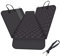 GXT Dog Back Seat Cover for Car SUV and Truck with Mesh Windows, Scratch and Water Resistant Material, Upgraded Version, Black (with Dog Leash)