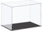 sourcing map Acrylic Display Case Plastic Box Cube Storage Box Clear Small Assemble Dustproof Showcase 41x21x25.5cm for Collectibles Items