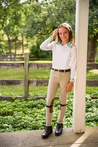 Shires Aubrion Kids Cheshire Show Jodhpurs Tan