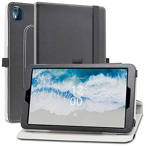 MAMA MOUTH Compatible with Nokia T10 Rotation Case,360 Degree Rotating With Cute Pattern Sleeve Cover for 8 Nokia T10,Black