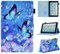 BYCeKe for Amazon Fire HD 10 Tablet Case (9th/7th/5th Generation 2019/2017/2015 Release) Slim PU Leather Hard Shell Folding Cover Stand with Auto Wake/Sleep Fit Fire HD 10.1 2019 2017 2015, Butterfly