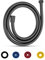 GEFIRE Negro Flexo Ducha 2M/79In, Tubo Ducha Flexible, Mangueras de Ducha, Manguera Ducha,Flexo de Ducha, PVC Shower Hose for Shower or Bidet Sprayer (With Reducer de Flujo Limitador de Flujo)