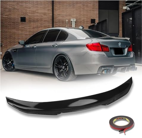 F10 Performance Heckspoiler für Kofferraum, PSM Spoiler, glänzend, für BMW 5er-Serie 2010–2017, Performance Tuning 4-Türer Limousine 518i 520i 530i 540i m550i 518d 520d 530d 540d