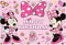 M-innie Tapestry Photography Backdrop - Birthday Party Photo Background for Decoration