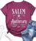 Salem T-Shirt Damen Halloween Hexe Schwestern Shirt Salem Hexe Shirt Herbst Urlaub Tees Casual Kurzarm Tops, Violett, Klein