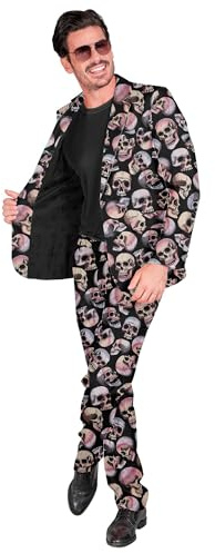 W WIDMANN MILANO Party Fashion - Halloween Anzug | Zweiteiliges Set mit Jackett und Hose für Horror-Events, Mottoparty, Karneval