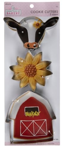 Hobby Lobby Cow, Flower & Barn Metal Cookie Cutters