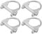 Hihaha Round U Bolt Muffler Exhaust Clamps for Car / 2 ID 52mm / 4 Pcs