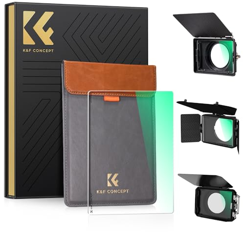 K&F Concept Filtre UV Carré 4X5.65 Compatible avec Tilta SmallRig Neewer Matte Box Filtre de Protection Verre Optique HD Nano-Revêtements Étanche Anti des Rayures