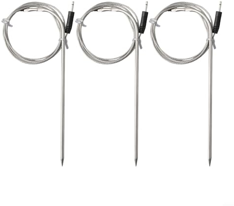 Sileduove Ink-bird Lot de 3 thermomètres de barbecue en acier inoxydable - Sonde de rechange pour barbecue Ink-bird - Thermomètre de cuisine - Sonde de rechange de qualité supérieure