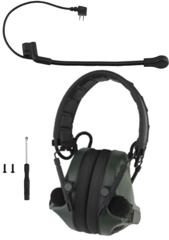 Fenteer Gehörschutz, schützende Ohrenschützer, komfortable schalldichte Ohrenschützer, Gehörschutz, Ohrmuscheln zum Schlafen, Lernen, Arbeiten, Grün