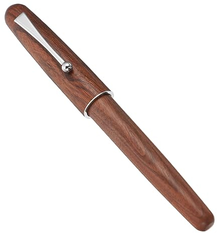 GRIRIW Kalligraphie Füllfederhalter Aus Holz Kleiner Holzstift Mit Schutzkappe Tragbarer Vintage Füllhalter Für Büro Und Schule