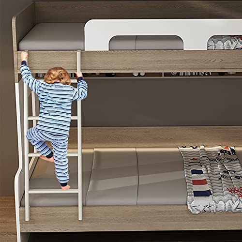 Robuste Bettleiter für Hochbett, Wohnheim, Wohnmobil, Dachboden, platzsparend, Etagenbettleiter, 116/130/140/150 cm hoch, Ersatz-Tritthocker für Doppel-Hochbett (Größe: 150 cm)