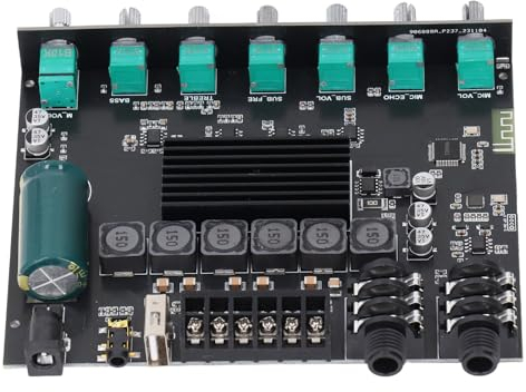 Digitalverstärkermodul, TPA3116D2-Chip, 2.1-Kanal-Leistungsverstärkerplatine, USB-Soundkarte, 100-W-Subwoofer, DC12–24 V, für Wuzhi Audio APP