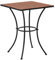 ShCuShan Table de Bistrot avec mosaïque en terre cuite 60 cm en céramique, table basse, table de structure, table de canapé, salon, chambre