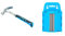 OX Pro Claw Hammer - 20 oz & OX Pro 100 Pack Heavy Duty Knife Blades & Dispenser