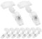 Parliky 60 Stk Pop-Werbeclip Abzeichen-Clips Namensschildhalter mit Clip Schildhalter aufstehen Etikett zettelhalter Schaufensterdekoration Namensschild-Clips Posterclips Abs Transparent
