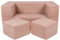 MEOWBABY Sofa für Kinderzimmer - Spielsofa für Kinder, Kindersofa, Aesthetic, Puderrosa