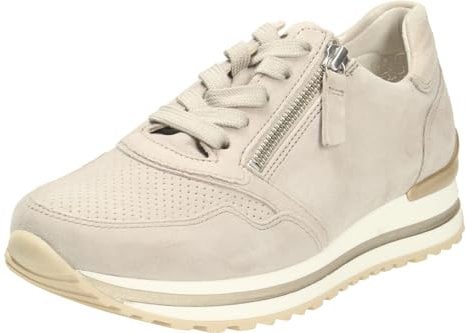 Gabor Damen Low-Top Sneaker, Frauen Halbschuhe,Komfortable Mehrweite (H),Turnschuhe,Laufschuhe,Freizeit,sportlich,Puder (perf.),41 EU / 7.5 UK