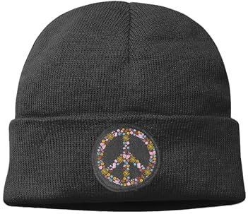NIMAMA Mütze Beanie Smile Glitch Wintermütze Statement Spruch Print Geschenk Unisex Strickmütze für Herren & Damen - Schwarz
