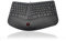 Accuratus Contour - USB Sculptured Ergonomic Split Key Multimedia Keyboard with Reverse Tilt & Trackball