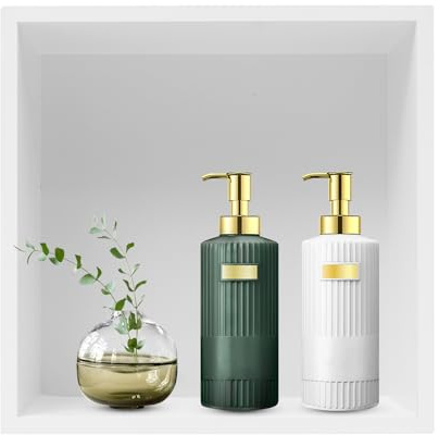 Wiyuer Wandnischendusche Edelstahl-Duschregal Versenkte Wandnische Dusche deko aus Edelstahl Duschregal Wandmontage Aufbewahrung für Badezimmer Küchen (Weiß)