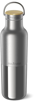 Klean Kanteen 1011496 Wasserflasche, Edelstahl, Silber, 20oz