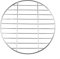 Griglia rotonda per barbecue, in acciaio inox, griglia rotonda per barbecue, griglia da campeggio, picnic, giardino, pentole in metallo, accessori per griglia portatile (30 cm)