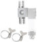Acuario difusor externo de CO2 de aluminio CO2 atomizador conjunto contador de burbujas para peces planta hierba 12mm/16mm