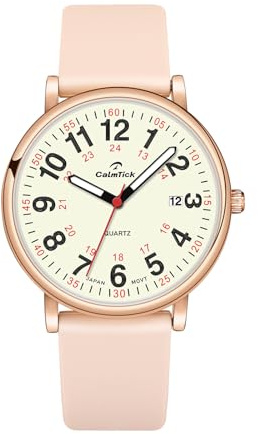 Reloj de Enfermera para Profesionales Médicos,Escala de 12/24h,Unisex