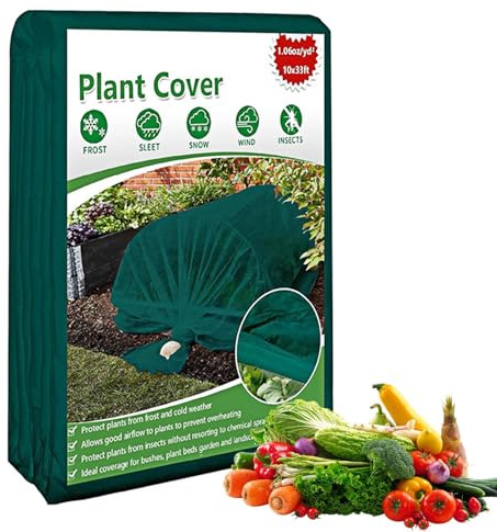 Duroecsain Frostschutzplane – Thermoabdeckung für den Garten, wiederverwendbar, für Saatgut, Gewächshaus, Garten, Weinberge, Balkon