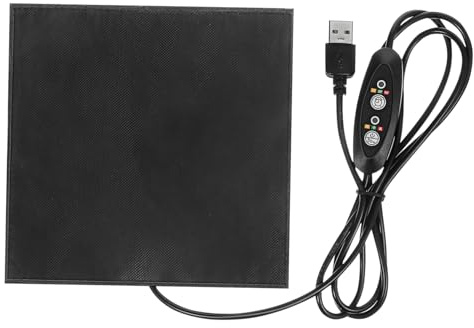 HOODANCOS Tapis Chauffant USB pour Petits Animaux et Lapins, Isolation Thermique en Fibre de Carbone, Bordures sans Couture, pour Nid et Sommeil Hivernal