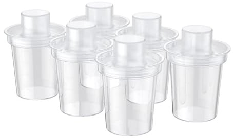 6 Stück Babynahrungsbehälter, Milchpulverspender, zuverlässige Aufbewahrungsbox, 80 ml Fassungsvermögen für einfaches Reisen, Füttern, Babynahrungs Aufbewahrungskoffer