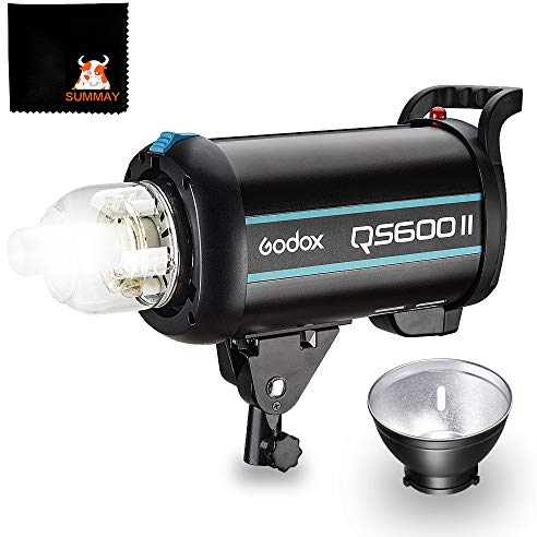 GODOX QS600II Profi Studio Mondlicht Strobe Blitz Licht 600Ws GN76 mit Modellierung Lampe Professionell Studio Blitzlicht für Studio Fotografie Porträt (QS600II)