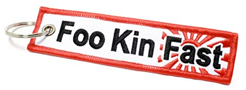 FOO Kin Fast & Hoo Lee Chit JDM Flight Tag Schlüsselanhänger Dub