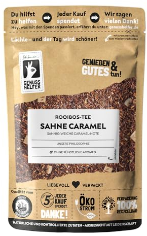 Bremer Gewürzhandel Rooibos-Tee Sahne Karamell, lose, harmonischer Geschmack, lecker sahnig und karamellig, für genussvolle Momente, 100g