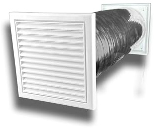 K-TECH-PRO Zuluft Mauerkasten KZM Wanddurchführung Passivlüftung System Ø 150, Ausführung mit Isolierrohr (Schall und Wärme)