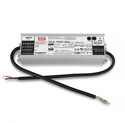 HLG-185H-36A LED Netzteil Trafo Mean Well HLG-185H-36A SNT 36V/DC/0-5,2A/ 187W IP65 LED Transformator für LED Beleuchtung