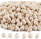 500 Stück x 8mm Natur Holzperlen Unbehandelt Holzkugeln, Rund Holz Perlen Mini Zwischenperlen mit Loch 2mm für basteln auffädeln DIY Schmuck Armband Halskette etc.