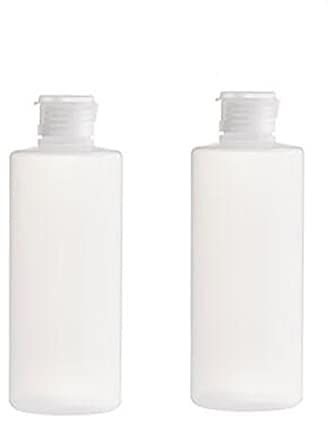 2Pcs 100ml Empty Clear Plastic Soft Tube Squeeze Bottle with Flip Cap Refillable Cosmetic Makeup Sample Packing Storage Containers Travel Bottle Jars for Lotion Shower Gel Shampoo Toiletries