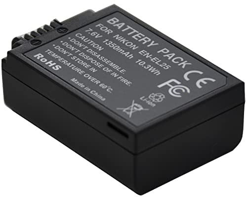 BTBAI Compatible EN-EL25 Battery for ENEL25 Z50 Z60 MH-32 MH32 Digital Camera (1x Battery)