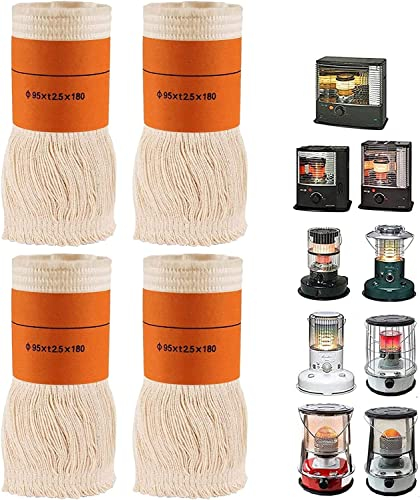 ZYFC 4 Stücke Docht für Petroleumofen für Innenräume, Ersatzdocht Petroleum Heizung, Dochte für Petroleum Heizung Heizer, Petroleumheizer Ersatzdocht (Color : 4pcs)