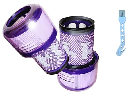 Allotech Ersatzfilter für Dyson V12 Detect Slim Staubsauger # 971517-01, 2 Stück