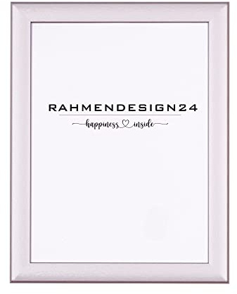 Rahmendesign24 Bilderrahmen Fiona 35x45 Alu gebürstet Fotorahmen, Wechselrahmen, Posterrahmen, Puzzlerahmen