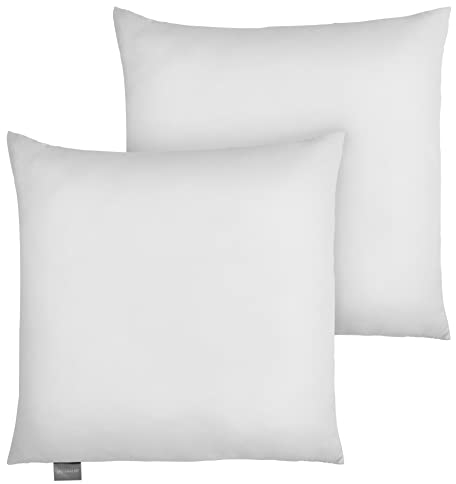 Traumnacht Green Kopfkissen-Set bestehend aus zwei Kopfkissen 80 x 80 cm, nachhaltiges Kissenset mit Bezug aus Microfaser, produziert nach deutschem Qualitätsstandard
